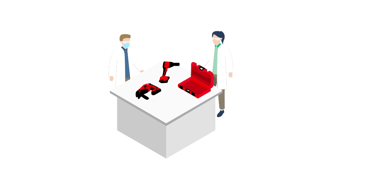 Illustration réparation d'outil Hilti