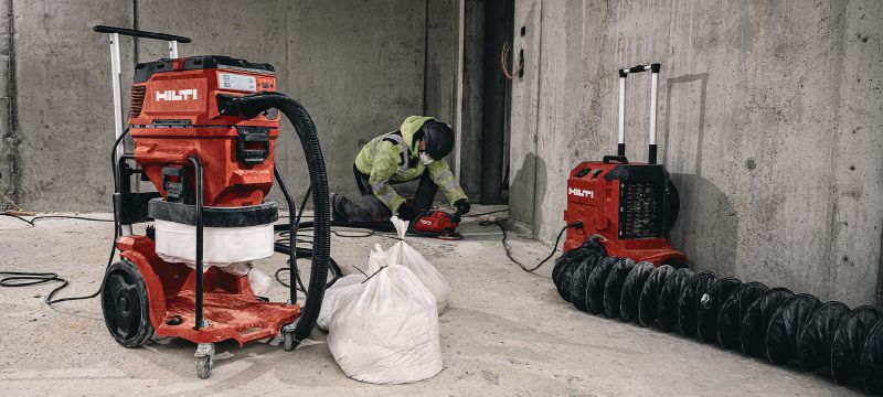 Aspirateur de poussière VC 40HX-CB de classe H avec sac en continu Aspirateur de poussière avec nettoyage automatique du filtre et système de sac en continu pour l'extraction de la poussière – aspirateur de classe H Applications 1